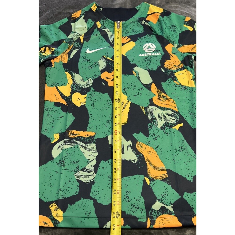 SMALL Australia National Team Nike 2022/23 Pre-Match Top Green/Yellow DM9543-720 - Picture 8 of 12